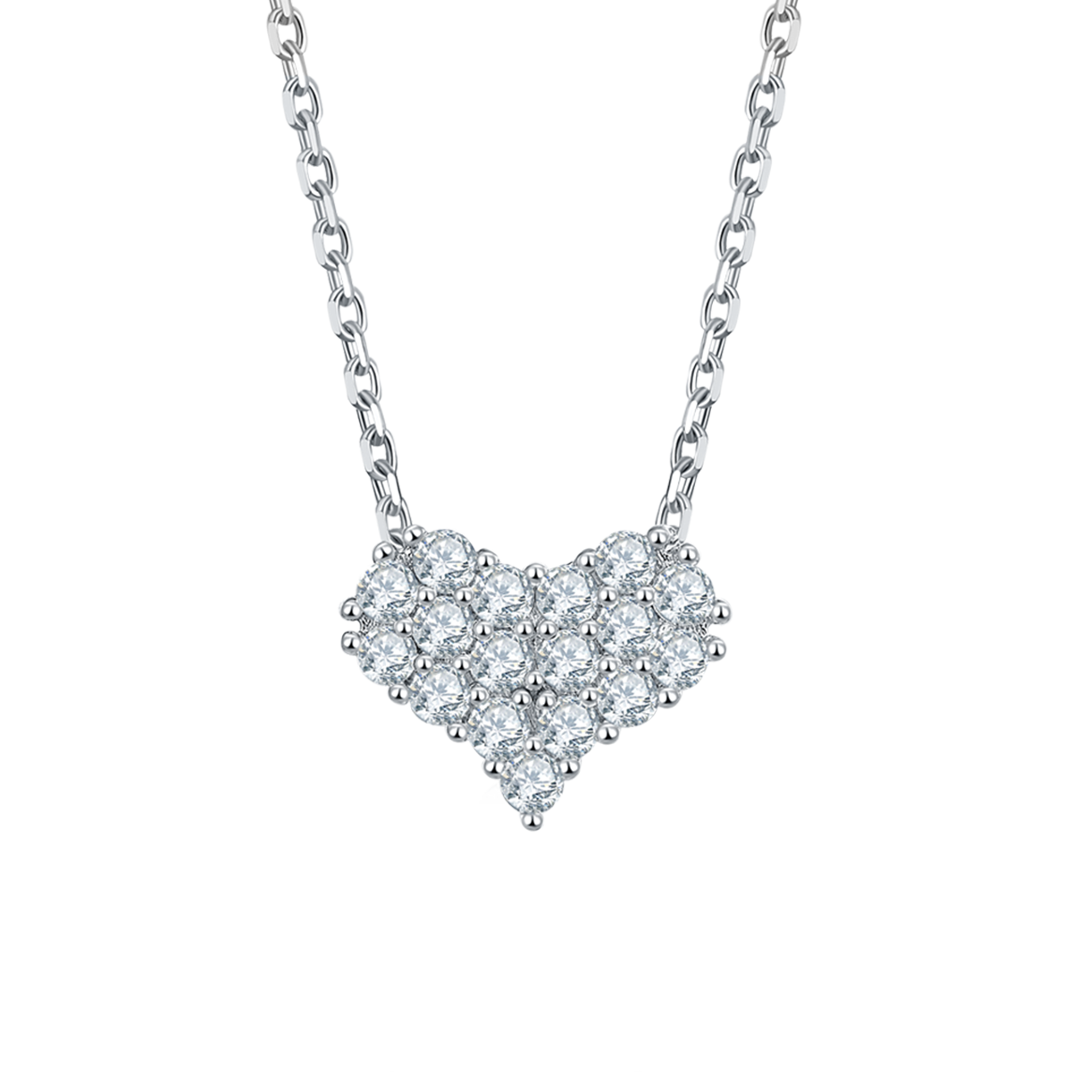 At first sight, I fell in love with Moissanite pendant earrings bracelet set
